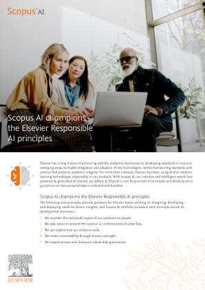 Scopus AI 拥护 Elsevier 负责任的 AI 原则